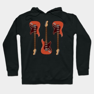 Triple Aged Candy Apple Red Stratocaster Hoodie